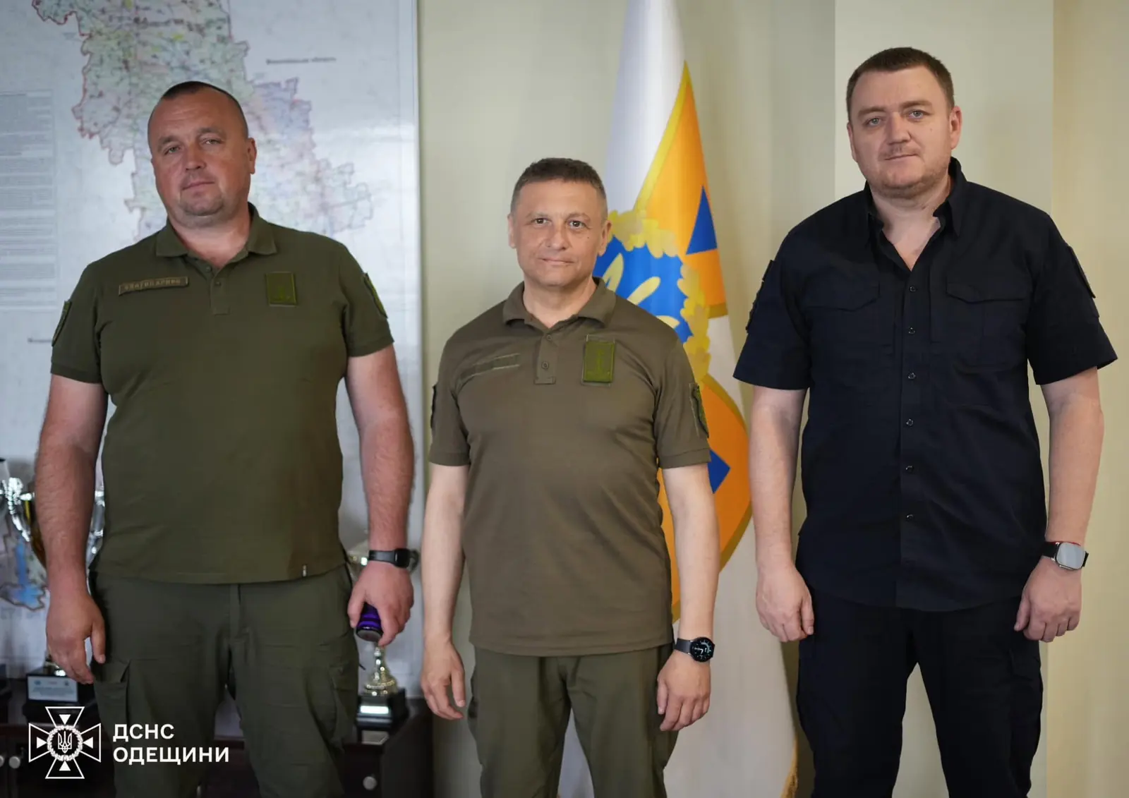 Participants at the meeting at the SES Main Directorate in the Odesa region.